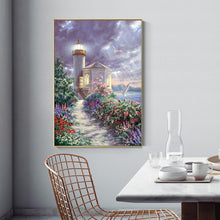 Charger l&#39;image dans la galerie, Phare - diamant rond complet - 30x40cm

