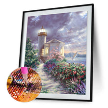 Charger l&#39;image dans la galerie, Phare - diamant rond complet - 30x40cm
