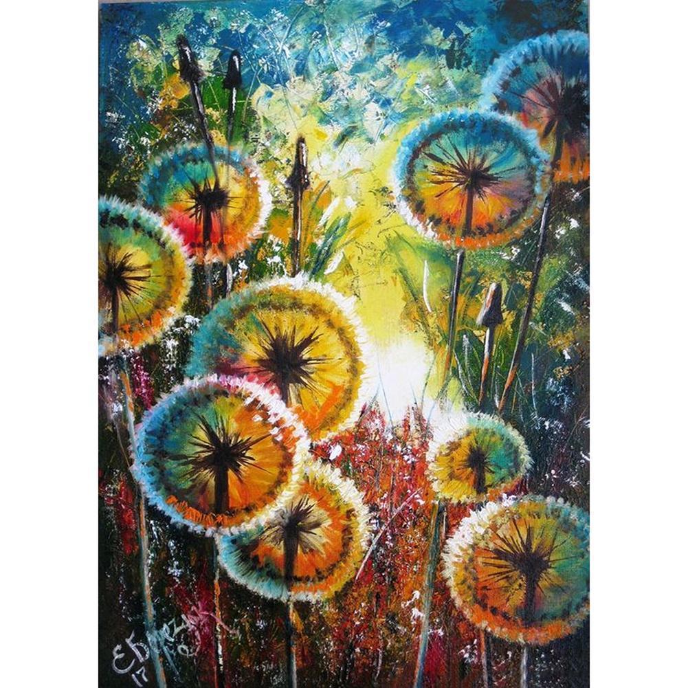 Pissenlit - diamant rond complet - 30x40cm