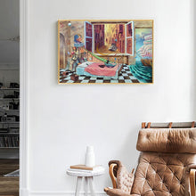 Charger l&#39;image dans la galerie, Salle de poupée - diamant rond complet - 30x40cm
