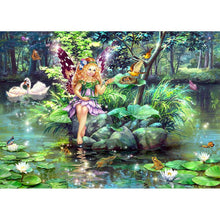 Charger l&#39;image dans la galerie, Fée - diamant rond complet - 30x40cm
