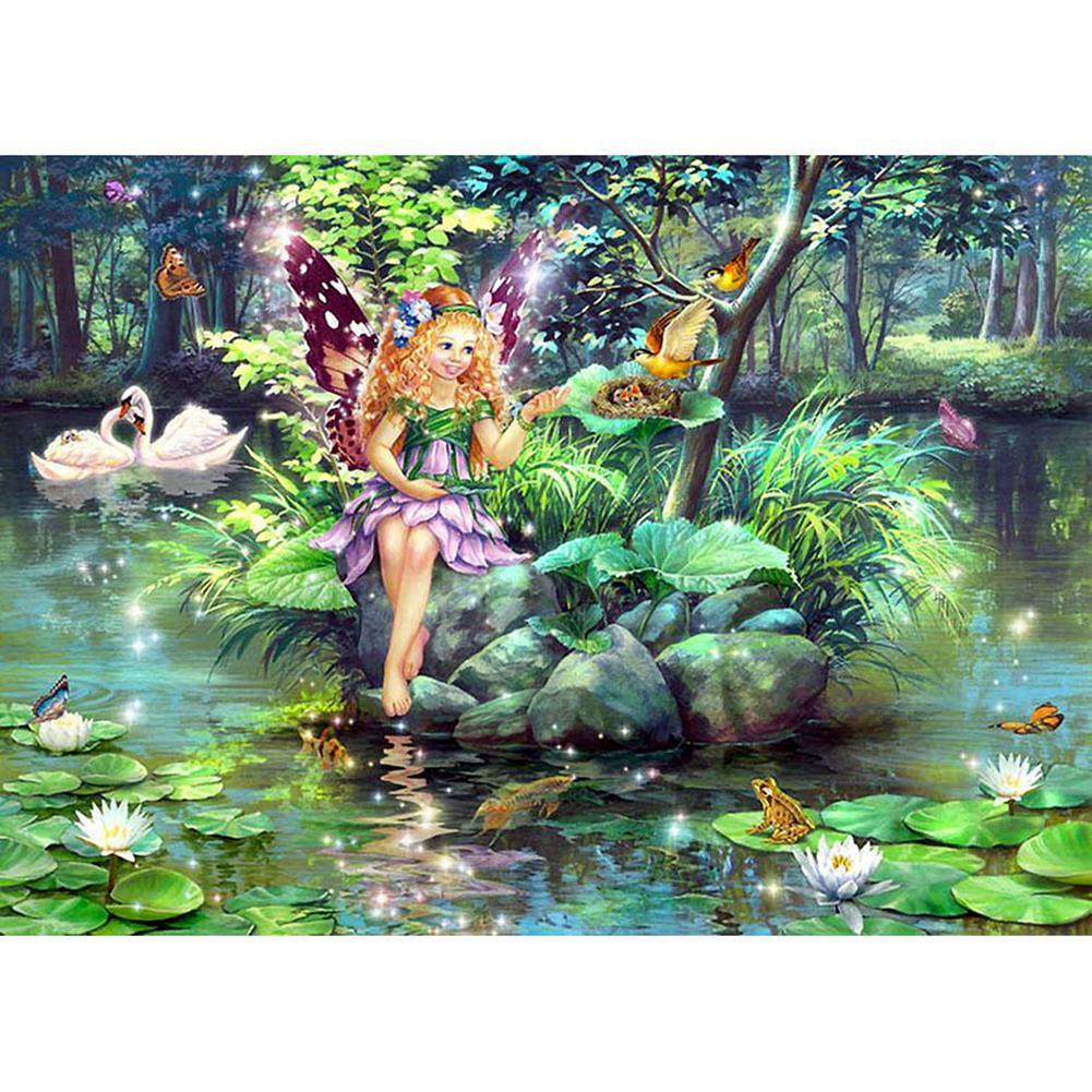 Fée - diamant rond complet - 30x40cm
