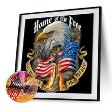 Charger l&#39;image dans la galerie, Aigle - diamant rond complet - 40x40cm
