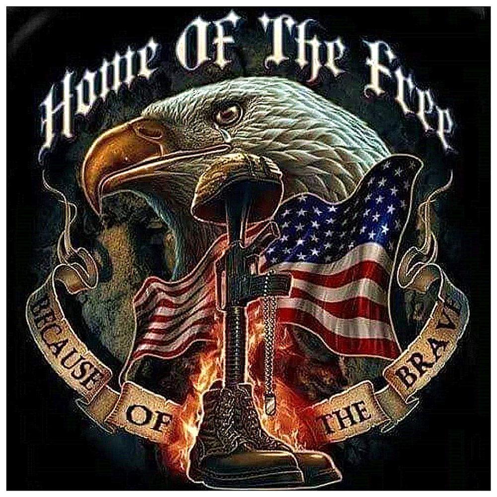 Aigle - diamant rond complet - 40x40cm