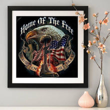 Charger l&#39;image dans la galerie, Aigle - diamant rond complet - 40x40cm
