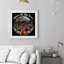 Charger l&#39;image dans la galerie, Aigle - diamant rond complet - 40x40cm
