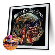 Charger l&#39;image dans la galerie, Aigle - diamant rond complet - 40x40cm
