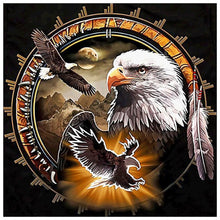 Charger l&#39;image dans la galerie, Aigle - diamant rond complet - 40x40cm
