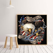 Charger l&#39;image dans la galerie, Aigle - diamant rond complet - 40x40cm
