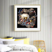 Charger l&#39;image dans la galerie, Aigle - diamant rond complet - 40x40cm
