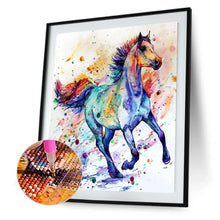 Charger l&#39;image dans la galerie, Chevalation - diamant rond complet - 30x40cm
