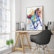 Charger l&#39;image dans la galerie, Chevalation - diamant rond complet - 30x40cm
