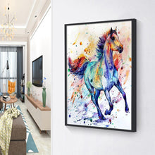 Charger l&#39;image dans la galerie, Chevalation - diamant rond complet - 30x40cm
