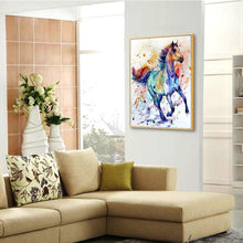 Charger l&#39;image dans la galerie, Chevalation - diamant rond complet - 30x40cm
