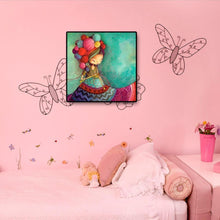 Charger l&#39;image dans la galerie, Fille de dessin animé - diamant rond complet - 50x50cm
