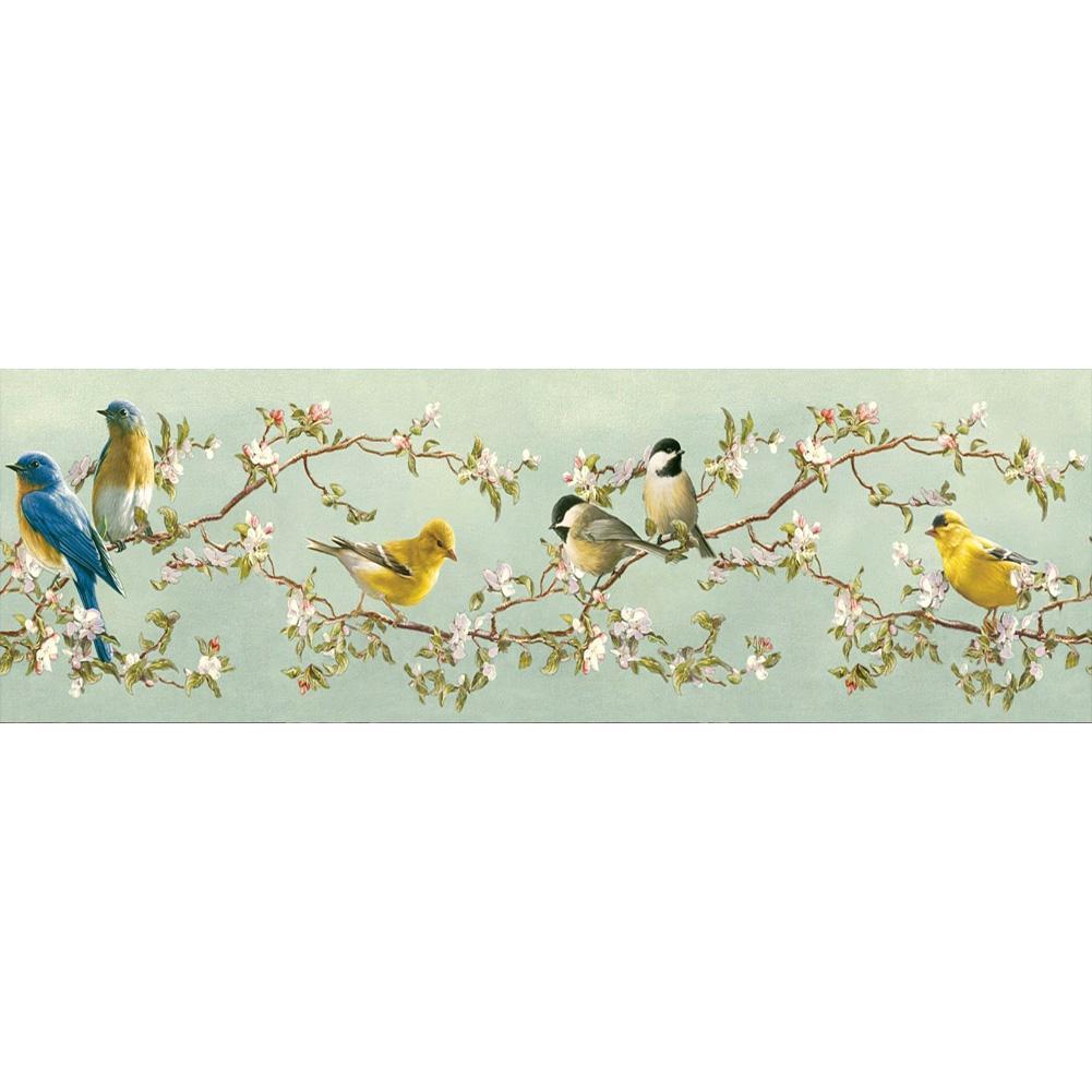 Oiseaux - peinture complète de diamant - 80x30cm