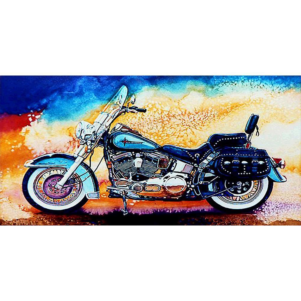 Moto - diamant rond complet - 85x45cm