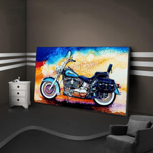 Charger l&#39;image dans la galerie, Moto - diamant rond complet - 85x45cm
