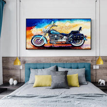Charger l&#39;image dans la galerie, Moto - diamant rond complet - 85x45cm
