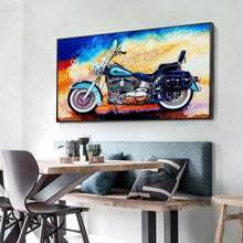 Charger l&#39;image dans la galerie, Moto - diamant rond complet - 85x45cm
