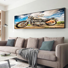 Charger l&#39;image dans la galerie, Moto - diamant rond complet - 85x45cm
