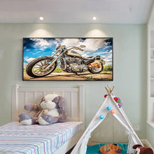 Charger l&#39;image dans la galerie, Moto - diamant rond complet - 85x45cm
