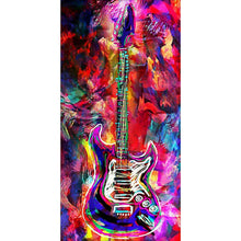 Charger l&#39;image dans la galerie, Guitare - diamant rond complet - 45x85cm
