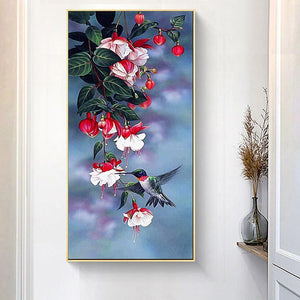 Flowersative - diamant rond complet - 45x85cm