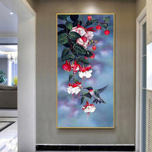 Charger l&#39;image dans la galerie, Flowersative - diamant rond complet - 45x85cm
