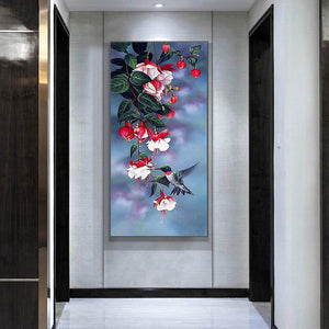 Flowersative - diamant rond complet - 45x85cm