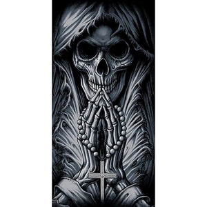 Skeleton pray - diamant rond complet - 45x85cm