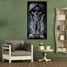 Charger l&#39;image dans la galerie, Skeleton pray - diamant rond complet - 45x85cm
