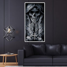 Charger l&#39;image dans la galerie, Skeleton pray - diamant rond complet - 45x85cm
