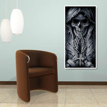 Charger l&#39;image dans la galerie, Skeleton pray - diamant rond complet - 45x85cm
