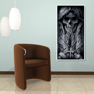 Skeleton pray - diamant rond complet - 45x85cm