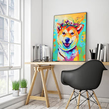Charger l&#39;image dans la galerie, Chiot - diamant rond complet - 30x40cm
