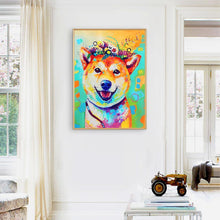 Charger l&#39;image dans la galerie, Chiot - diamant rond complet - 30x40cm

