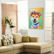 Charger l&#39;image dans la galerie, Chiot - diamant rond complet - 30x40cm
