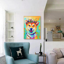 Charger l&#39;image dans la galerie, Chiot - diamant rond complet - 30x40cm
