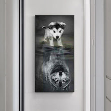 Charger l&#39;image dans la galerie, Chien - diamant rond complet - 45x85cm
