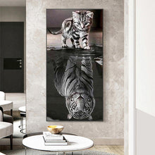 Charger l&#39;image dans la galerie, Chien - diamant rond complet - 45x85cm
