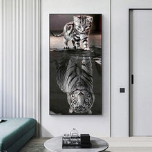 Charger l&#39;image dans la galerie, Chien - diamant rond complet - 45x85cm
