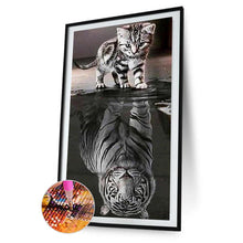 Charger l&#39;image dans la galerie, Chien - diamant rond complet - 45x85cm
