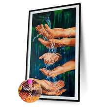 Charger l&#39;image dans la galerie, Handation - diamant rond complet - 45x85cm
