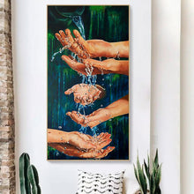 Charger l&#39;image dans la galerie, Handation - diamant rond complet - 45x85cm
