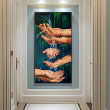 Charger l&#39;image dans la galerie, Handation - diamant rond complet - 45x85cm
