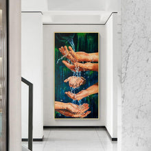 Charger l&#39;image dans la galerie, Handation - diamant rond complet - 45x85cm
