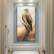 Charger l&#39;image dans la galerie, Aigle animal - diamant rond complet - 45x85cm
