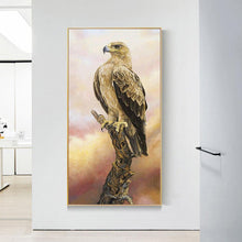 Charger l&#39;image dans la galerie, Aigle animal - diamant rond complet - 45x85cm
