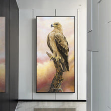 Charger l&#39;image dans la galerie, Aigle animal - diamant rond complet - 45x85cm
